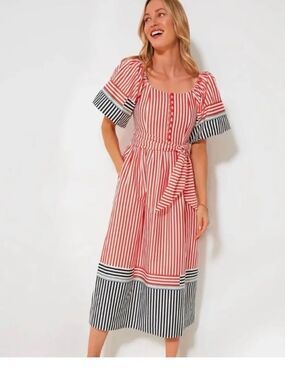 NWT Hunter Bell Lucy dress in engineered stripe size 2